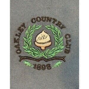 Cutter & Buck Embroidered "Oakley Country Club 1898" Blue Pullover Windbreaker L